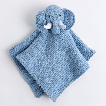 Roy The Elephant Baby Comforter Crochet Kit, 3 of 7
