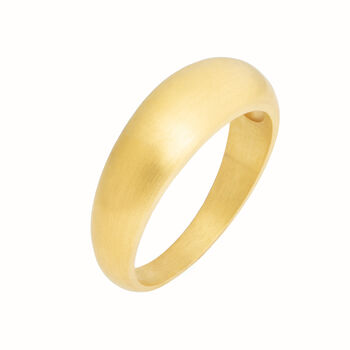 Solid Gold Om Statement Ring, 3 of 6