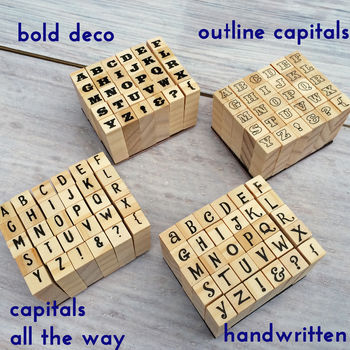 Miniature Alphabet Stamps Set, 9 of 9