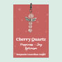 Cherry Quartz Guardian Angel Keepsake Joy Gift, thumbnail 1 of 3