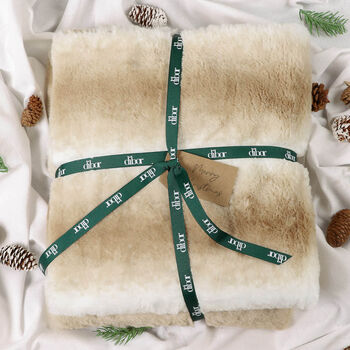 Luxury Faux Fur Winter Throw Blanket, 3 of 8