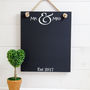 Personalised Mr And Mrs Chalkboard, thumbnail 3 of 3