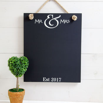 Personalised Mr And Mrs Chalkboard, 3 of 3