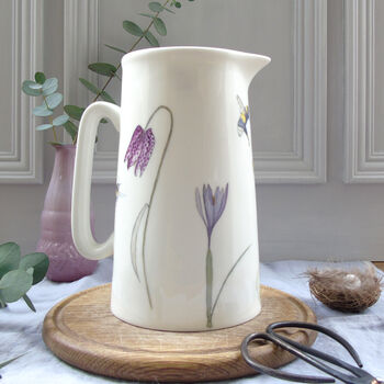 Bluebell And Bees Fine Bone China Farmhouse Jug, 5 of 9