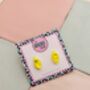 Christmas Light Glitter Resin Studs / Sparkly Holiday Bulb Earrings / Christmas Gift / Stocking Filler, thumbnail 5 of 12