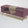 Bespoke Fabric Covered Storage Bench, thumbnail 4 of 12