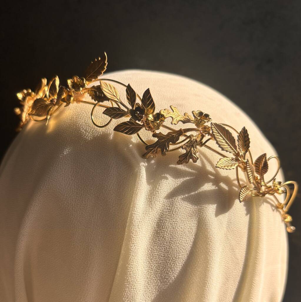 The Ita Headband Floral Delicate Hair Vine Bridal Hairpiece, 1 of 10