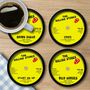 Personalised Rolling Stones Vinyl Coasters Set Of Four, thumbnail 2 of 3