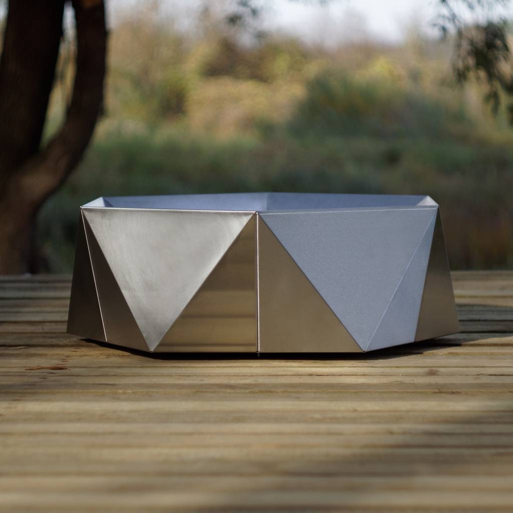 Agon Stainless Steel Fire Pit By Arpe Studio UK