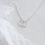 Dainty Circle Sterling Silver Necklace, Gift For Her, thumbnail 1 of 12
