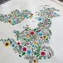 Illustrated Tote Bag, Floral Map Of The UK And Ireland, thumbnail 2 of 9