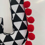 Personalised Monochrome Fabric Pompom Letter, thumbnail 9 of 10
