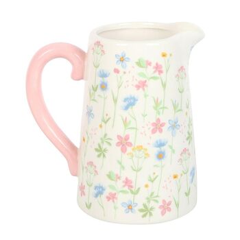 Floral Print Ceramic Flower Jug, 2 of 2