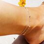 Sterling Silver Ankle Bracelet | Anklet Birthday Gift For Her, thumbnail 4 of 11