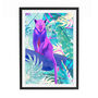 Pink Panther In The Neon Jungle Tropical Wall Art Print, thumbnail 4 of 6
