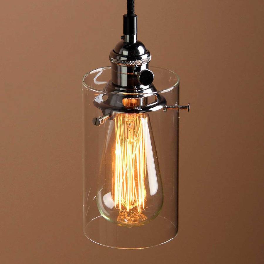 Cylinder Glass Lighting Pendant By Unique's Co ...