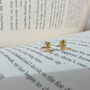 18ct Gold Vermeil Lightning Bolt Ear Stud Earrings, thumbnail 6 of 8