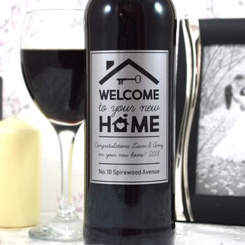 Personalised New Home Wine Housewarming Gifts, 2 of 3