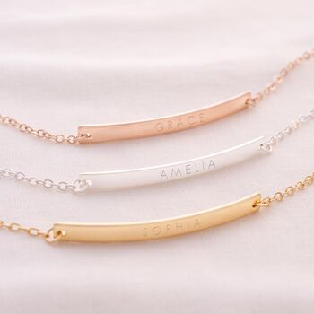 Contemporary Name Bar Personalised Bracelet, 4 of 12