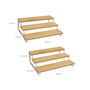 Set Of Two Three Tier Spice Rack Natural And White, thumbnail 7 of 7
