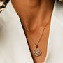 Crown Chakra Amethyst Gold Plated Necklace, thumbnail 1 of 9