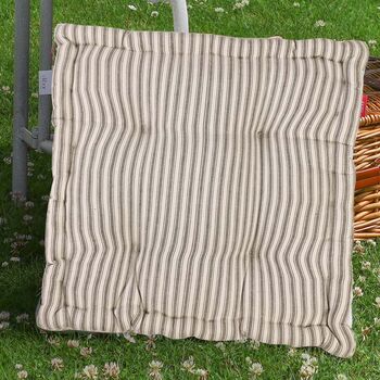 Extra Large Vintage Striped Garden Cushion, 3 of 5
