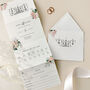 Venue Illustration Concertina Wedding Invitations, thumbnail 1 of 4