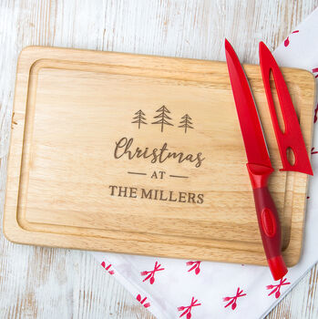Personalised Christmas Cheese Board For Families, 3 of 9