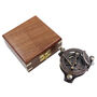 Personalised Three Inch Adjustable Gunmetal Sundial Compass Gift, thumbnail 1 of 11