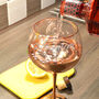 Personalised Mothers Day Rose Coloured Gin Glass, thumbnail 2 of 4