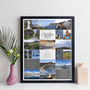 Personalised Photo Collage Print For Travel, thumbnail 2 of 10