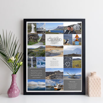 Personalised Photo Collage Print For Travel, 2 of 10