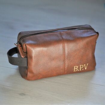 Personalised Nuhide Washbag, 6 of 7