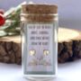 'Sending Christmas Wishes' Sterling Silver Studs In A Bottle, thumbnail 1 of 5