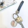 Personalised Photograph Faux Leather Strap And Key Ring, thumbnail 2 of 8