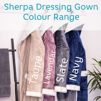 Personalised Sherpa Style Monogrammed Robe, 5 of 11