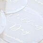 Muslim Couples Milestone Acrylic Plaques White And Gold, thumbnail 4 of 10