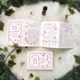 Wedding Doodles Concertina Wedding Invitation, thumbnail 6 of 8