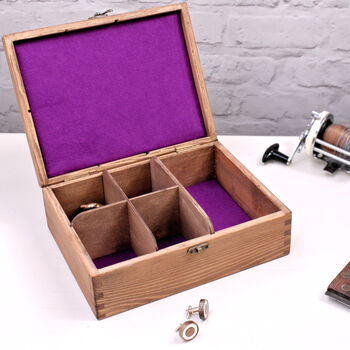 Personalised Name Wooden 'Jewels' Jewellery Box, 5 of 6