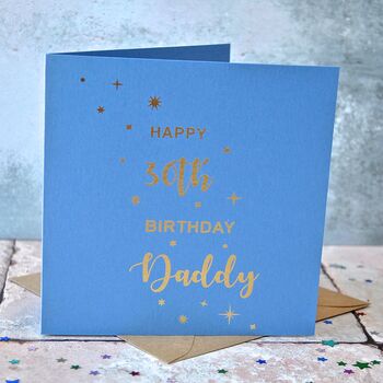 Personalised Gold Foiled Birthday Card, 3 of 4