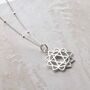 Sterling Silver Large Heart Chakra Pendant Necklace, thumbnail 1 of 5