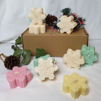 Handmade Snowflake Soy Wax Candle, 2 of 6