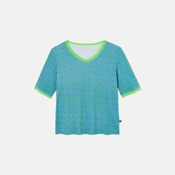 Women's 'Blooming Fabulous' Bamboo Lace Pyjama Set, 5 of 7