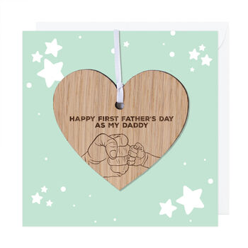 First Father's Day As My Daddy Card With Keepsake, 5 of 5