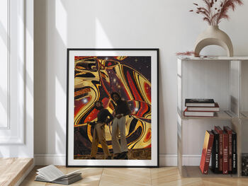 Retro Futurism Abstract Psychedelic Disco Art Print, 2 of 6
