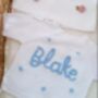 Personalised White Name Cardigan,Baby Gift, thumbnail 7 of 8
