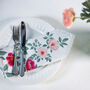 Luxury Linen Like Floral Napkins Rose Garden Natural, thumbnail 2 of 7