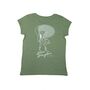 Women's Wave Wranglers Organic T Shirt Soft Green, thumbnail 1 of 9