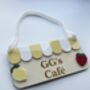 Personalised Wooden Play Kitchen Market Fruit Shop Sign Montessori Pretend Play Accessory, thumbnail 3 of 6