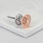 G Decor Harrison Crystal Glass Flower Swirl Pull Knobs, thumbnail 4 of 7